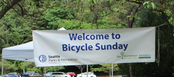 [May in Seattle] Bicycle Sundays on Lake Washington Blvd